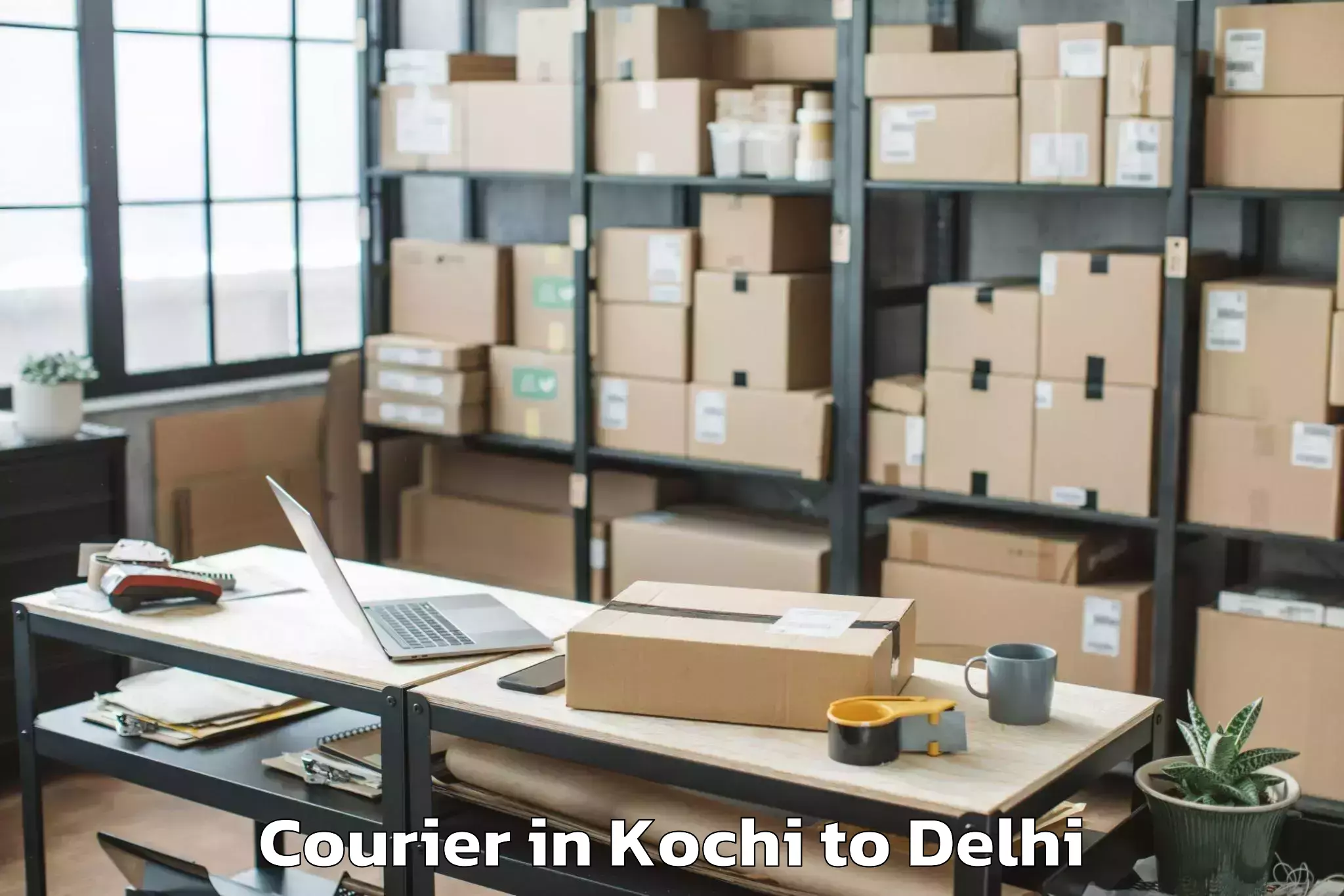 Book Kochi to Parsvnath Mall Akshardham Courier